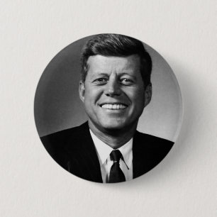 John F. Kennedy Ronde Button 5,7 Cm