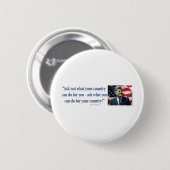 John F Kennedy Ronde Button 5,7 Cm (Voorkant /achterkant)