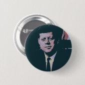 John F. Kennedy Ronde Button 5,7 Cm (Voorkant /achterkant)
