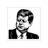 John F Kennedy Rubber Stamp Rubberstempel (Afrduk)