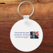 John F Kennedy Sleutelhanger (Voorkant)