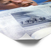 John F Kennedy Smoking Foto Afdruk (Hoek)