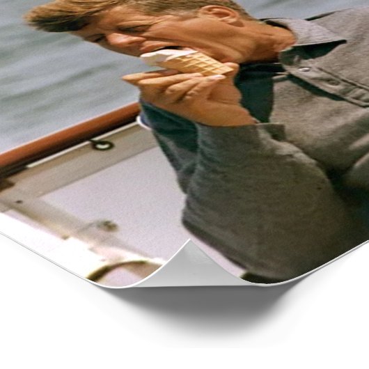 John F Kennedy Smoking Poster (Hoek)