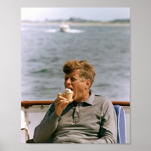 John F Kennedy Smoking Poster (Voorkant)