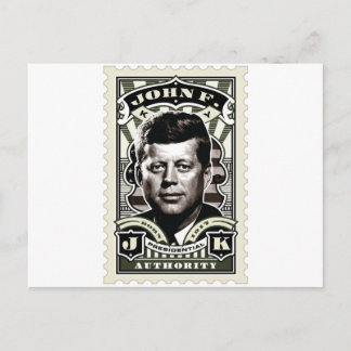 John F. Kennedy  Stamp Art Briefkaart
