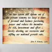 John. F Kennedy Taxes Poster (Voorkant)