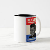 John F Kennedy Tweekleurige Koffiemok (Voorkant rechts)