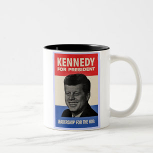 John F Kennedy Tweekleurige Koffiemok
