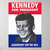 John F Kennedy voor President Poster (Voorkant)