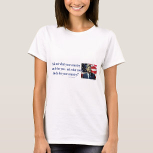John F Kennedy - Vraag niet wat je land is T-shirt