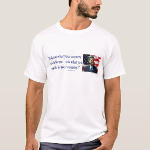 John F Kennedy - Vraag niet wat je land is T-shirt