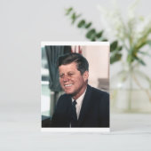 John F. Kennedy White House Color Portrait Briefkaart (Staand voorkant)