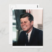 John F. Kennedy White House Color Portrait Briefkaart (Voorkant / Achterkant)