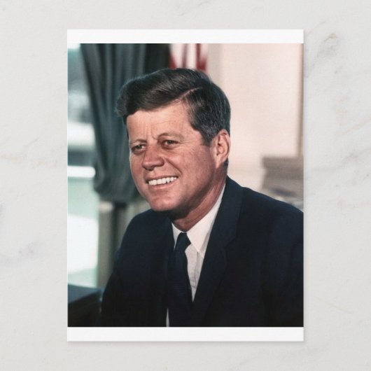 John F. Kennedy White House Color Portrait Briefkaart (Voorkant)