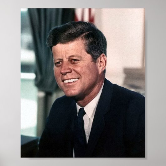 John F. Kennedy Whitehouse Portrait Poster (Voorkant)