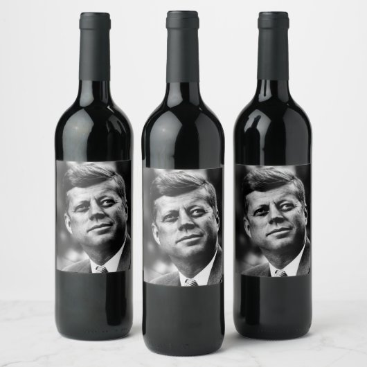 John F Kennedy Wijn Etiket (Flessen)