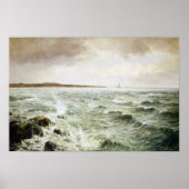 John Falconer Slater Uitzicht van Whitley Bay Poster (Voorkant)