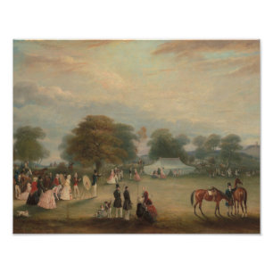 John Ferneley - Ontmoeting van de Archery in Bradg Foto Afdruk