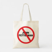 John Fetterman Danger Tote Bag (Achterkant)