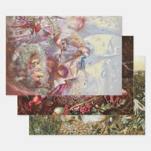 John Fitzgerald Fantasy Fine Art Fee Inpakpapier Vel (Set)