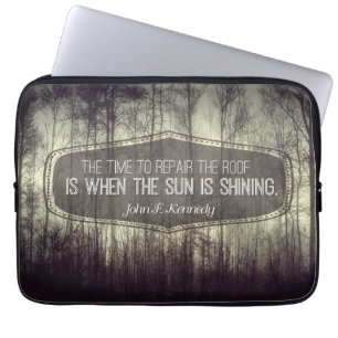 John Fitzgerald Kennedy Inspirerend Quote Reparati Laptop Sleeve
