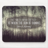 John Fitzgerald Kennedy Inspirerend Quote Reparati Muismat (Voorkant)