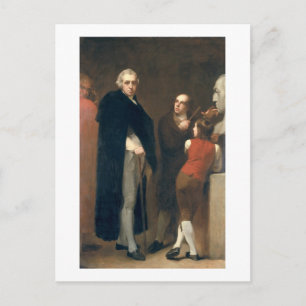 John Flaxman (1755-1826) modelleert zijn buste van Briefkaart