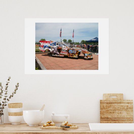 John Force Top Fuel Funny Car Poster (Keuken)