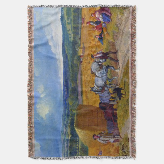 John Frederick Herring Harvest 1857 Deken (Voorkant Verticaal)