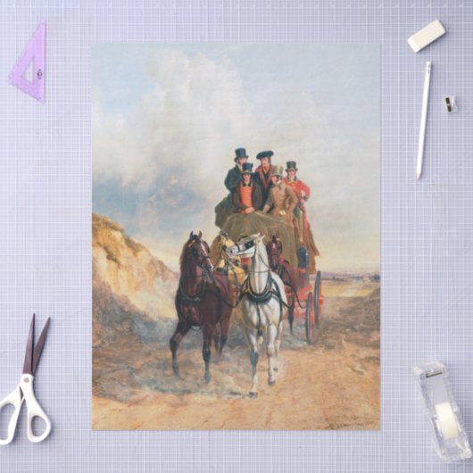 John Frederick Herring | Royal Mail Coach Tissuepapier (Craft)