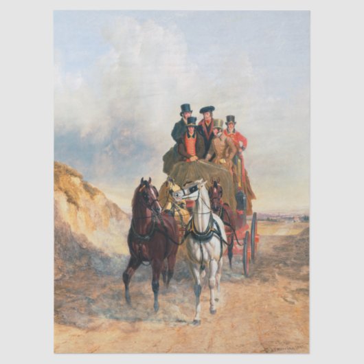 John Frederick Herring | Royal Mail Coach Tissuepapier (Voorkant)