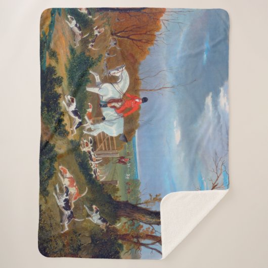 John Frederick Herring The Suffolk Hunt 1833 Sherpa Deken (Voorkant)