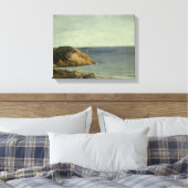 John Frederick Kensett - Rocky Coast Canvas Afdruk (Insitu (Slaapkamer))