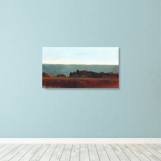 John Frederick Kensett Salt Meadow in oktober Canvas Afdruk (Insitu (Houten vloer))