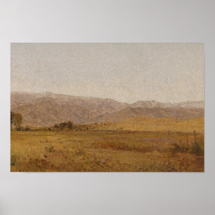 John Frederick Kensett - Snowy Range en Foothills Poster