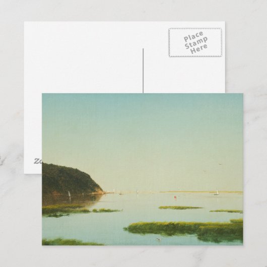 John Frederick Kensett - Uitzicht van de Shrewsbur Briefkaart (Voorkant / Achterkant)