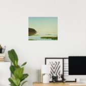 John Frederick Kensett - Uitzicht van de Shrewsbur Poster (Thuiskantoor)