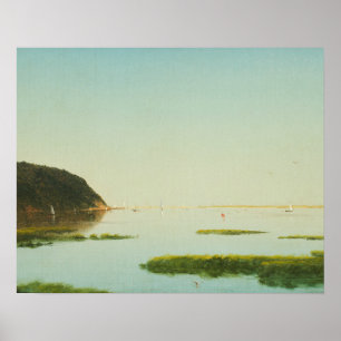 John Frederick Kensett - Uitzicht van de Shrewsbur Poster