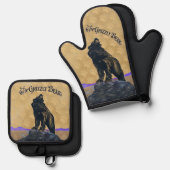 John Frew - Grizzly Beer Rag Ovenwant & Pannenlap Set (Voorkant / Achterkant)