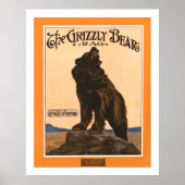 John Frew - Grizzly Beer Rag Poster (Voorkant)