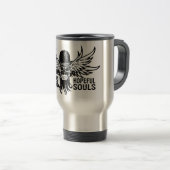 John Gaar Flying Skull Travel Mug Reisbeker (Voorkant rechts)