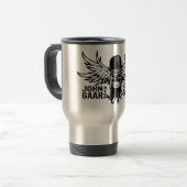 John Gaar Flying Skull Travel Mug Reisbeker (Voorkant links)