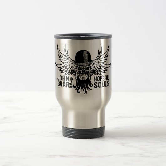 John Gaar Flying Skull Travel Mug Reisbeker (Center)