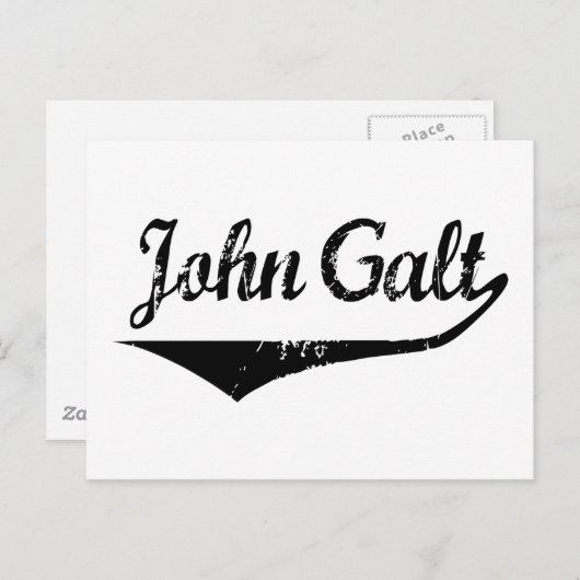John Galt Briefkaart (Voorkant / Achterkant)