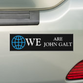 John Galt Bumpersticker (Op auto)