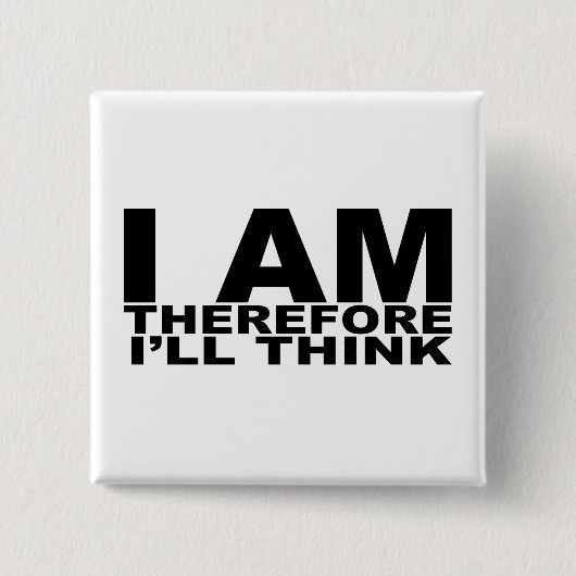 John Galt knoop Vierkante Button 5,1 Cm (Voorkant)