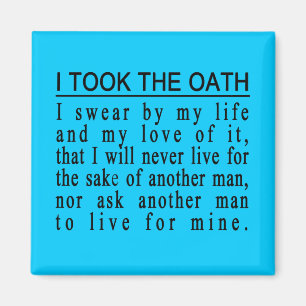 John Galt Oath magnet