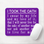 John Galt Oath mousepad Muismat (Met muis)