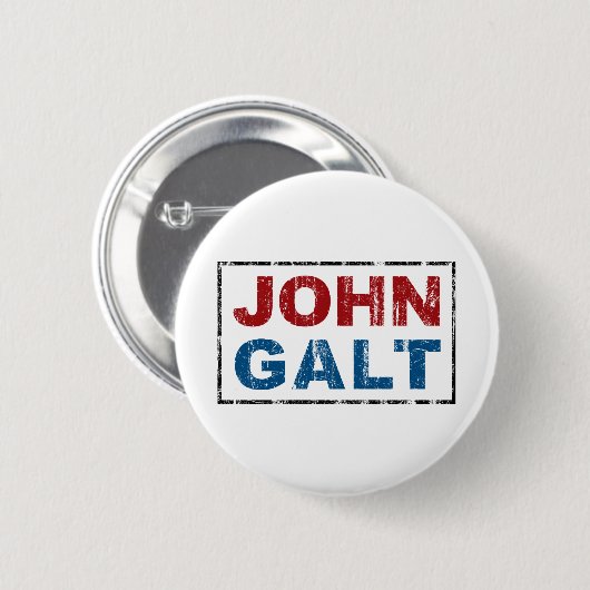John Galt Ronde Button 5,7 Cm (Voorkant /achterkant)