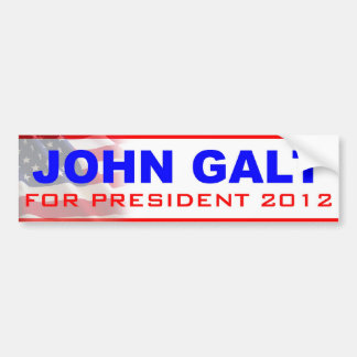 John Galt voor President 2012 Bumpersticker